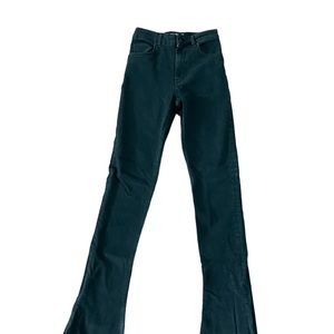 Bershka Skinny Flare Black Denim Jeans
